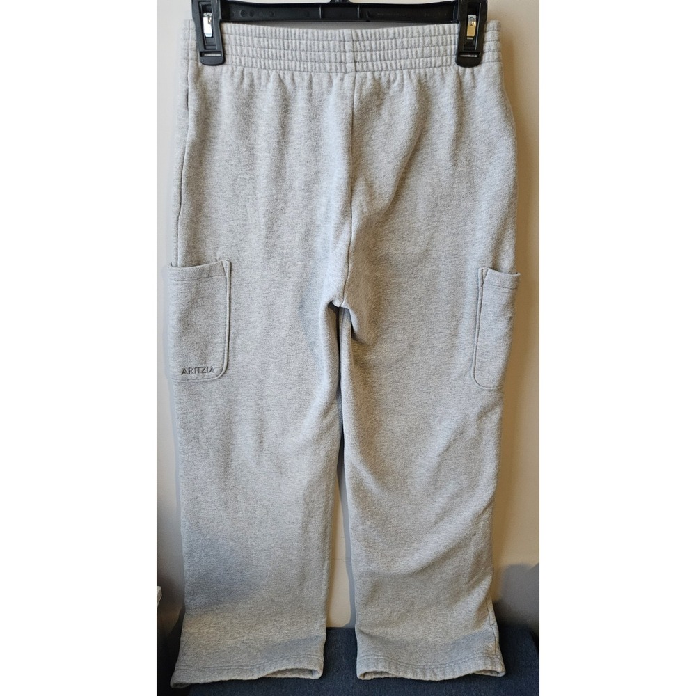 Aritzia Sweatfleece Perfect Fit Gray Cargo Sweatpants Women's XS Cozy Fleece